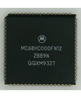 1X Motorola MC68HC000FN-12 68 PIN PLCC Processor - CPU 