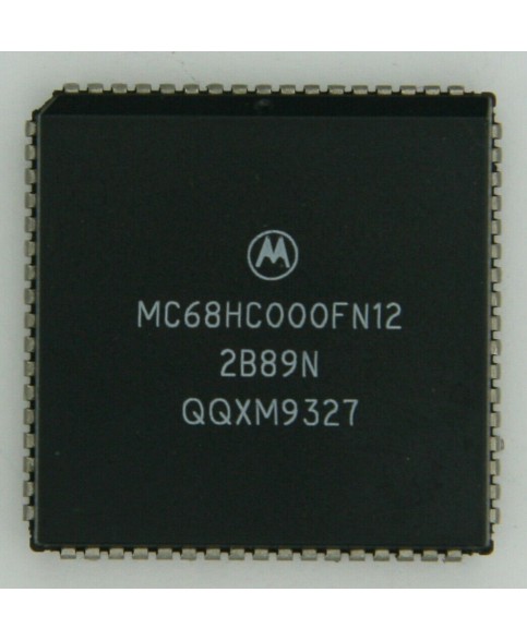 1X Motorola MC68HC000FN-12 68 PIN PLCC Processor - CPU 