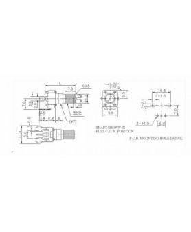 POTENTIOMETER MONITORS ARCADE NANAO 5K OHM 