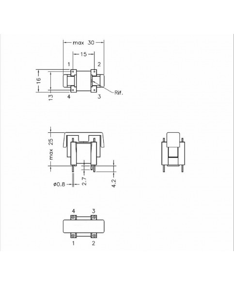 TRANSFORMER DRIVER AT4043 / 01 FOR HANTAREX MTC 900E - 9000 - 9110 - POLO