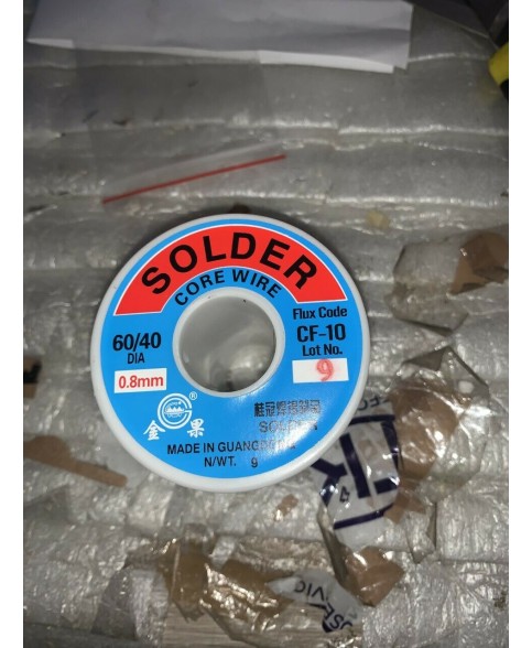 Tin Solder Wire Rosin Core - 60/40 - Solder Flux 1.5-2.0% - 0,8 mm - 800 GRAMS